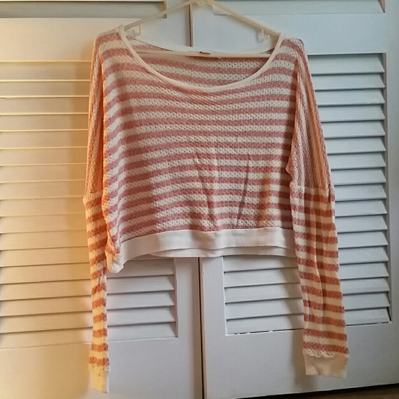 Peach cropped top