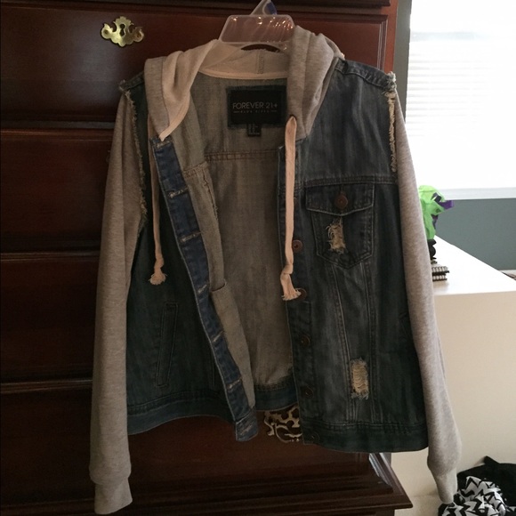 distressed jean jacket