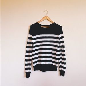 Black & White Striped Sweater