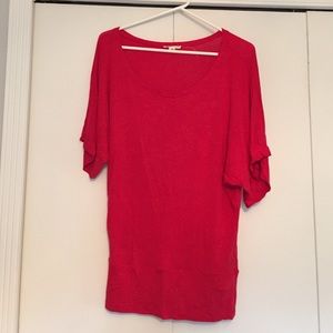 Red dolman style flowy top!