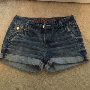 Blue jean shorts