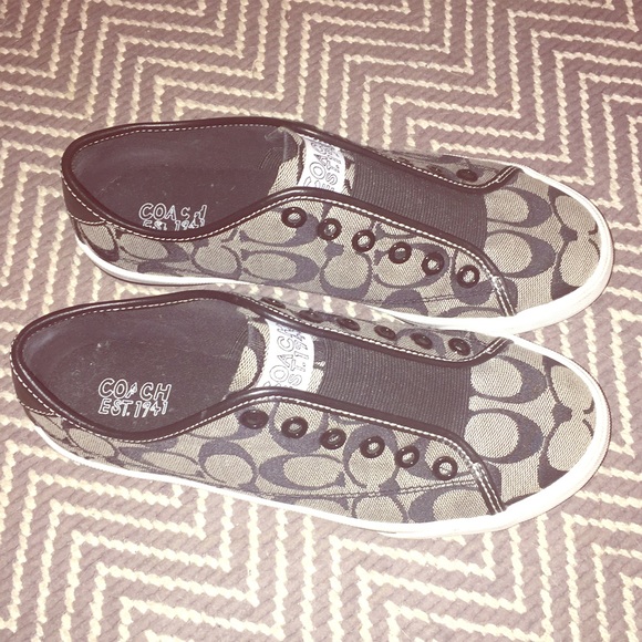 Coach slip ons