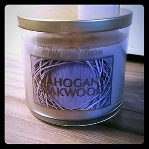 3 wick Mahogany Teakwood Bath and Body Works candl