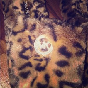 MK Cheetah Slippers size 8