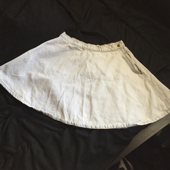 AA light denim circle skirt