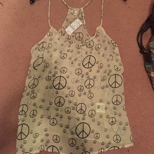 Peace sign tank