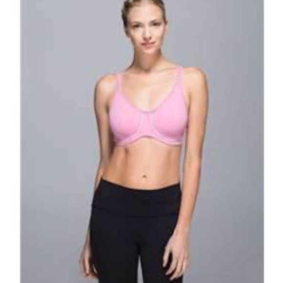Lululemon boob wire bra rose pink new!