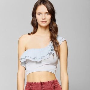 Urban Outfitters Cha Cha Ruffle Crop Top