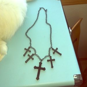 Black cross necklace! 💕