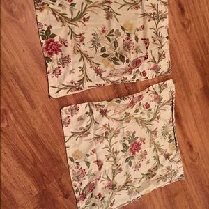 Pottery Barn Bird print euro shams.