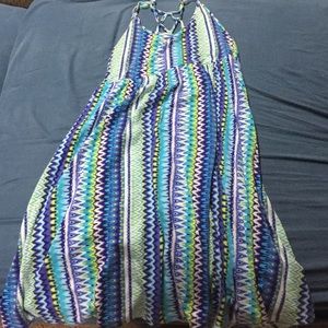 Striped cotton summer dress