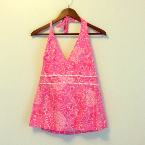 Pinky Lilly Halter Top🌺💕