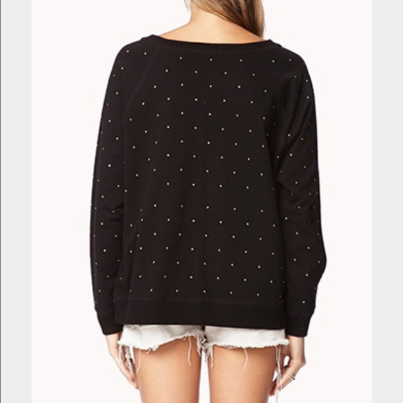 Studded Black Sweatshirts - Picture 3 of 4