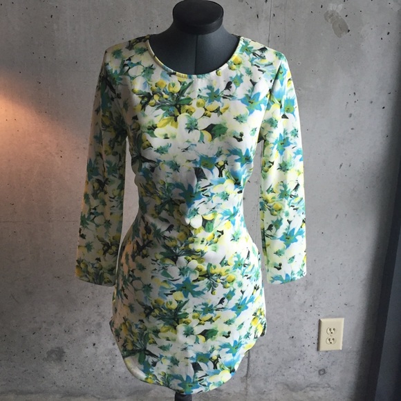 Floral bodycon dress