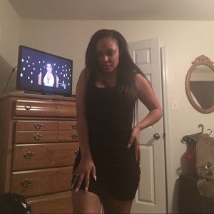 Simple Black Club Dress