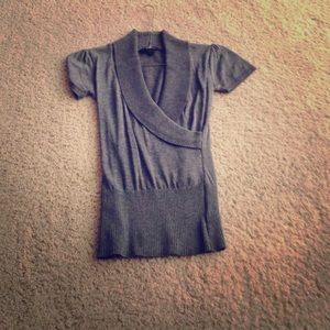 Gray Nordstrom wrap top