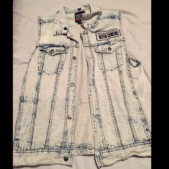 Sleeing with Sirens Jean Vest shirt