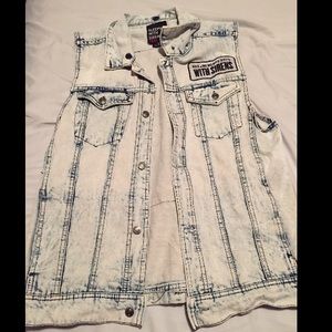Sleeing with Sirens Jean Vest shirt