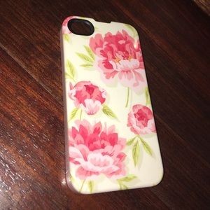 Pink floral iPhone 4/4s case