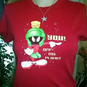 *SOLD* Red, Marvin the martian t- shirt