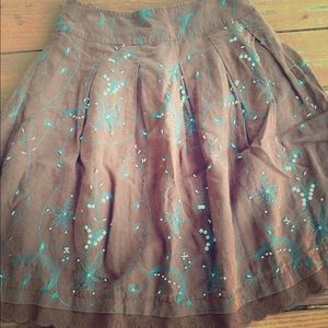 Brown, Beaded Skirt