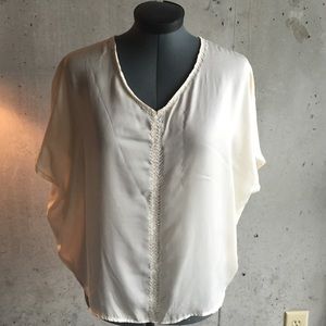 Short Sleeve Pearl Blouse