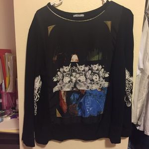 Zara black sweatshirt