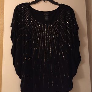 Day trip black sequin top!