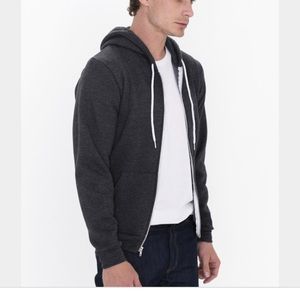 American apparel heather grey hoodie