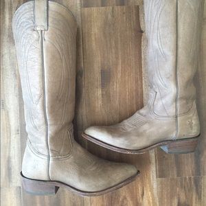 Frye Billy Tall Boots Size 8 Gray