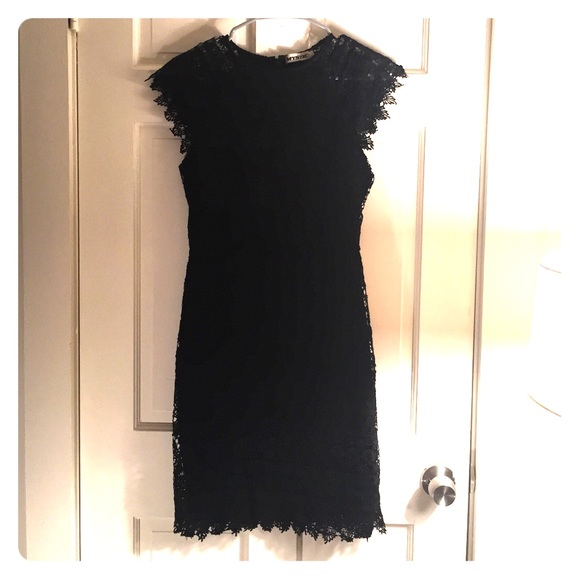 Black lace dress