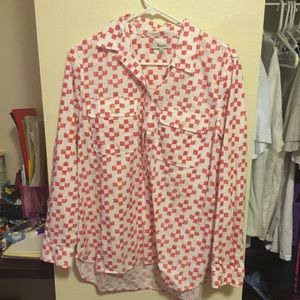 Madewell red plaid shirt