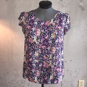 Open Back Floral Top