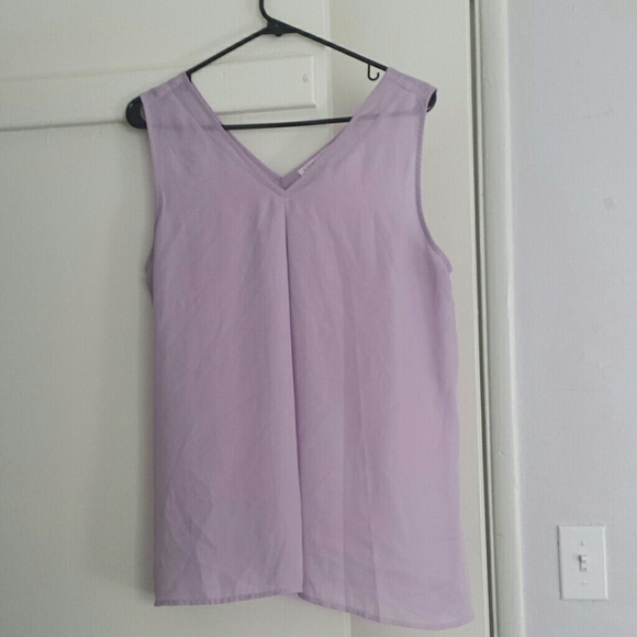 Lavendar Slit Tank Top by Violet + Claire