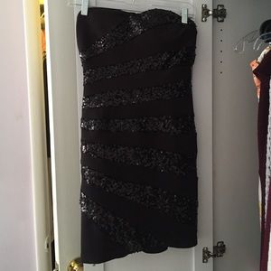 Black Sequined Dress