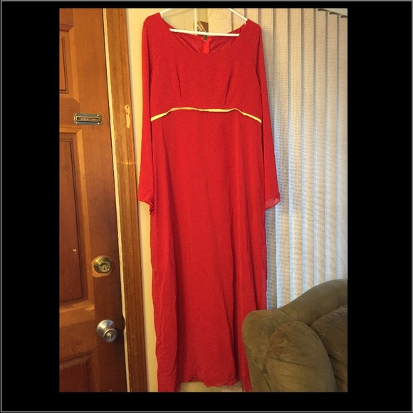 Red Brides Maid Dress