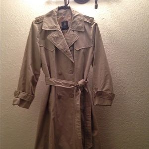 Khaki trench coat