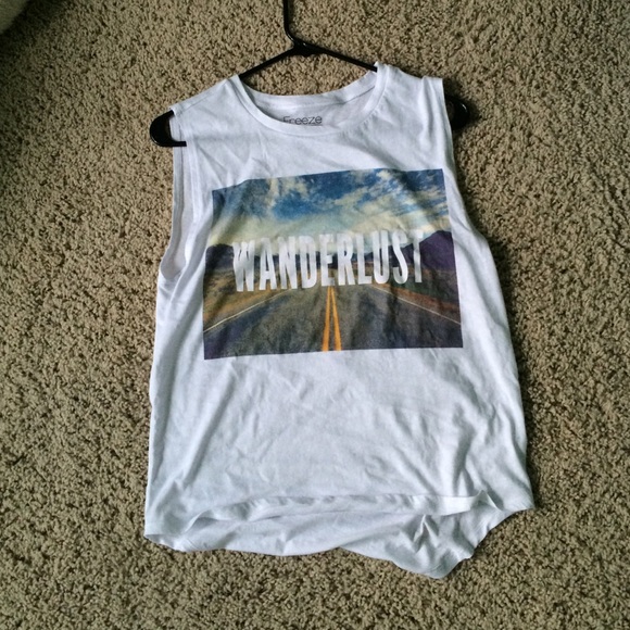 wanderlust tee NWOT