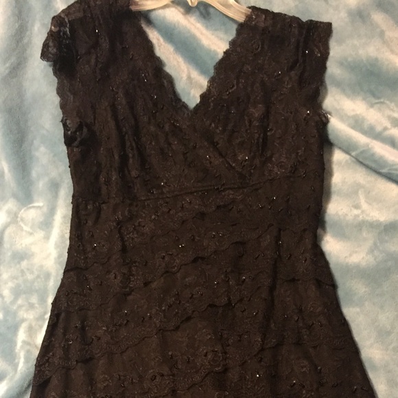 Black lace dress