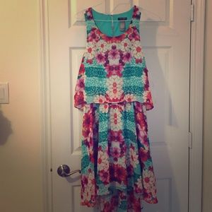 Hi-low tropical dress