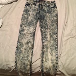 Hot Topic Acid Wash jeggings skinny jeans