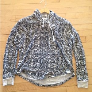 LA Hearts Aztec Printed Hoodie
