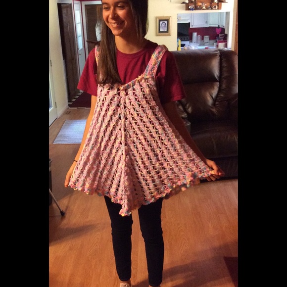 NEW Handmade multi-pinks Coverup - Picture 1 of 4