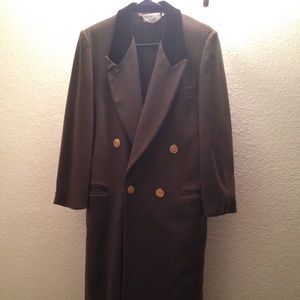 Olive green overcoat