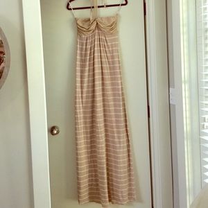 Splendid Halter Top Strapless Maxi Dress