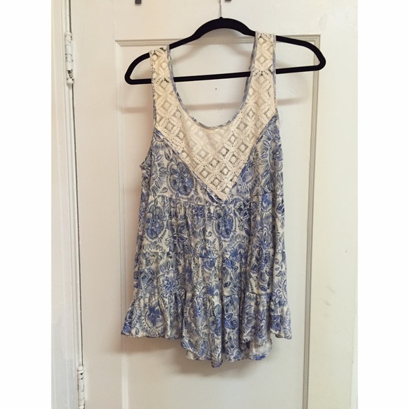 Patterned Free People tank - Picture 1 of 2