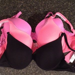 Three Victoria Secret Bra's Size 36C