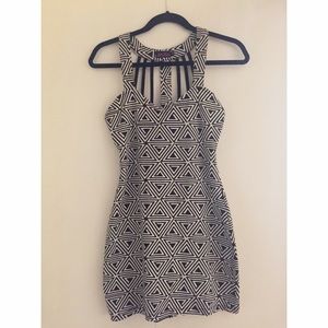 Black and white tight little dress