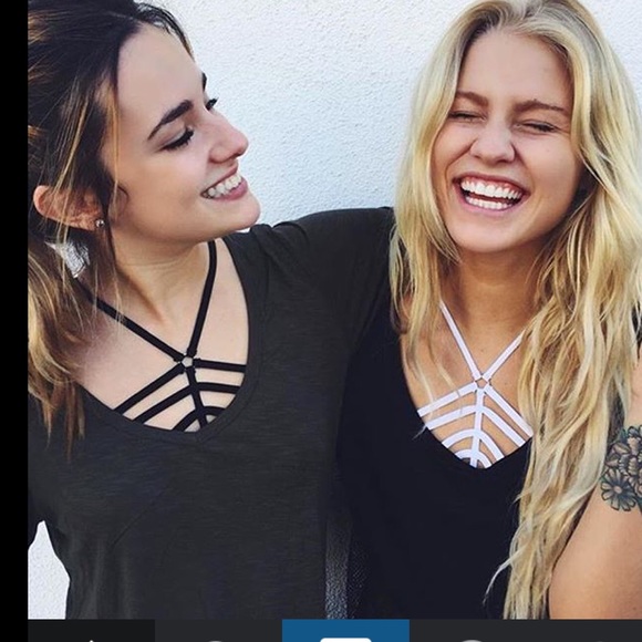 LF Other - LF Strappy Black Bandeau