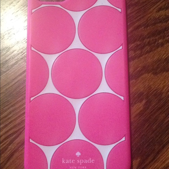 White and pink Kate Spade iPhone 5 phone case